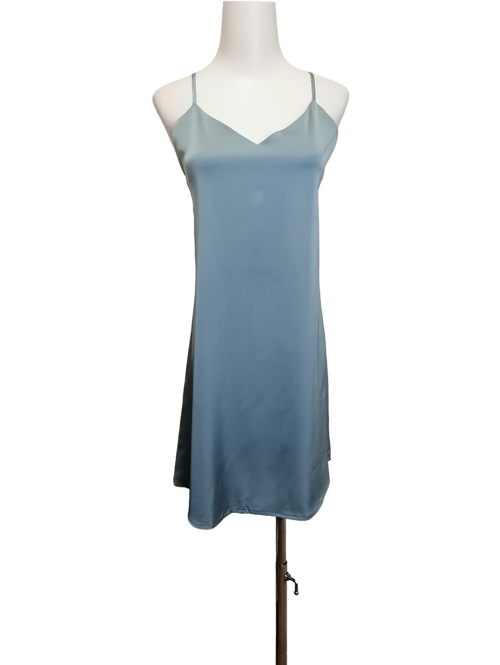 🔵🔵Silky Slip Dress Camisole - Steelblue